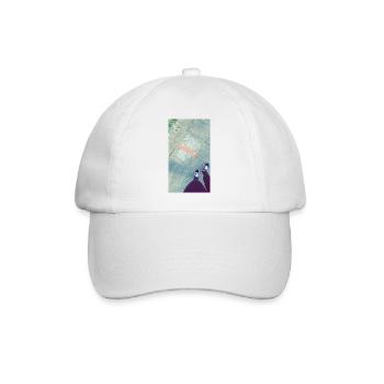 Graphics on the sidewalk with a cross-out - Baseball Cap - white/white - Front