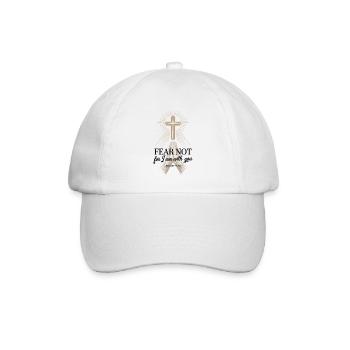 Inspirational Bible Verse T-Shirt for Christians - Baseball Cap - white/white - Front