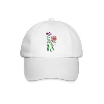 Fleur - Casquette classique - blanc/blanc - Devant
