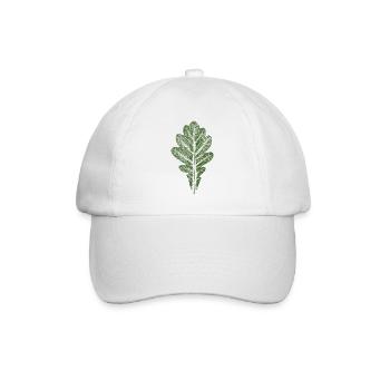 Leaf Oak - Oak Leaf / Nature & Forest Design - Baseball Cap - white/white - Front