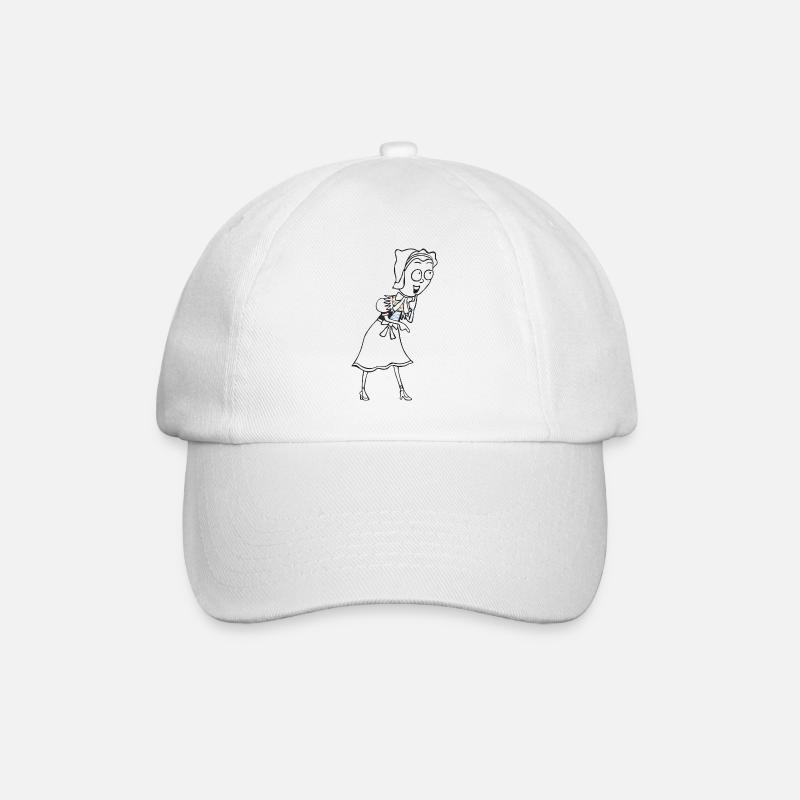SERBSKA JANKA - contour - - Baseball Cap - white/white