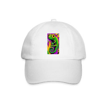 chameleon - Baseball Cap - white/white - Front
