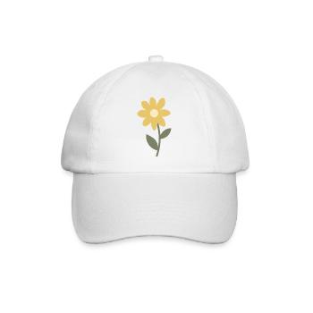 Minimal Flower Bloomdesign - Baseball Cap - white/white - Front