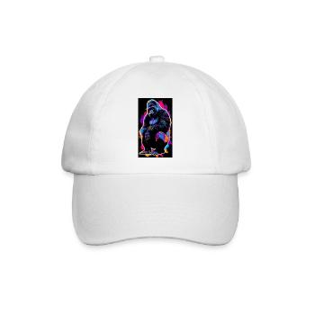 gorilla - Baseball Cap - white/white - Front