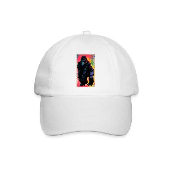 gorilla - Baseball Cap - white/white - Front