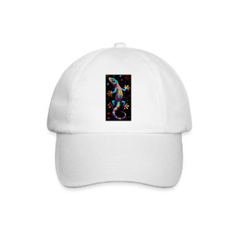 Gecko - Baseballkappe - Weiß/Weiß - Vorne