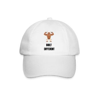Built different  - Baseballkappe - Weiß/Weiß - Vorne
