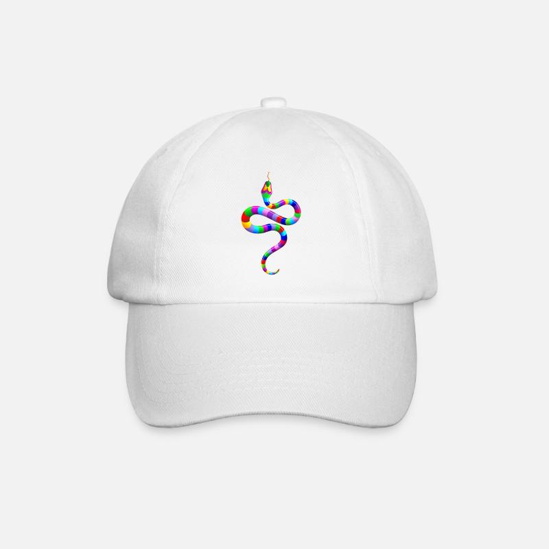 Prismatic Serpent Dream - Baseball Cap - white/white