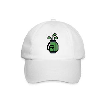 Sac de golf Tournoi du club de golf Golfeur Sac - Casquette classique - blanc/blanc - Devant