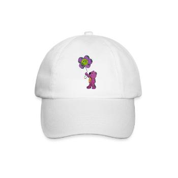 Pink Blütenfreund Panda - Baseballkappe - Weiß/Weiß - Vorne