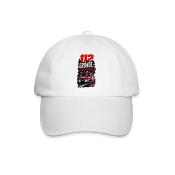 112 Gründe Stolz Zu Sein Feuerwehr - Baseballkappe - Weiß/Weiß - Vorne