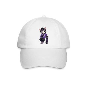 Kitten Miko Skate Purple Stars - Baseballkappe - Weiß/Weiß - Vorne