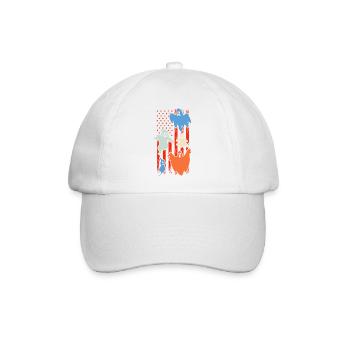 Fantôme d’Halloween Halloween Drapeau des États-Unis Fantôme d’Halloween - Casquette classique - blanc/blanc - Devant