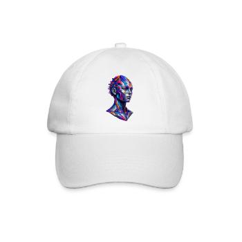 Mosaic Portrait Farbrausch - Baseball Cap - white/white - Front