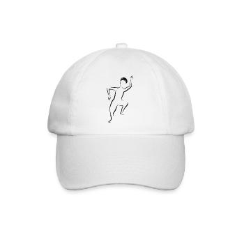 Dancing silhouette - Baseball Cap - white/white - Front