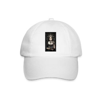 Collection de tatouages Gothic Nun - Casquette classique - blanc/blanc - Devant