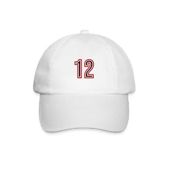 Maillot 12 Années - Casquette classique - blanc/blanc - Devant