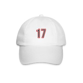 17 Number Years Jersey - Baseball Cap - white/white - Front