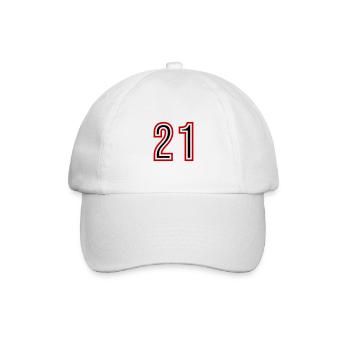 Maillot 21 Nombre d’années - Casquette classique - blanc/blanc - Devant