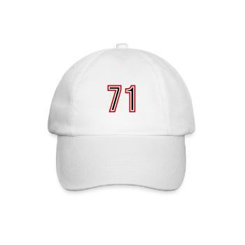 71 Number Years Jersey - Baseball Cap - white/white - Front