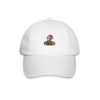 Singe Noël Bandes dessinées Cadeaux - Casquette classique - blanc/blanc - Devant