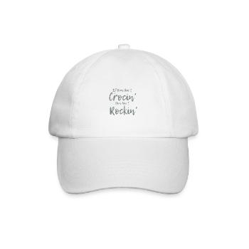 Vintage, if you don't crocinize you're not r - Baseball Cap - white/white - Front