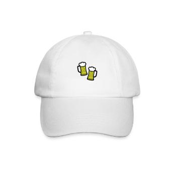 Beer Beer Mug Symbol Drinking Beer Glass - Baseball Cap - white/white - Front