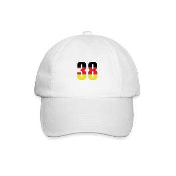 38 Number Germany Jersey - Baseball Cap - white/white - Front