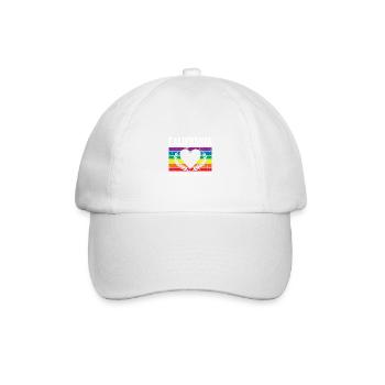 California Pride Flag Pride Month LGBTQ Flag - Baseball Cap - white/white - Front