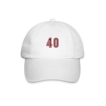 Maillot 40 Années Numéros - Casquette classique - blanc/blanc - Devant