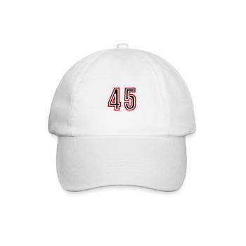 Maillot 45 Années Numéros - Casquette classique - blanc/blanc - Devant