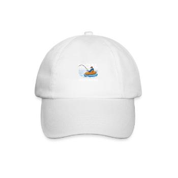 Drôle de citation super poisson mouche vintage - Casquette classique - blanc/blanc - Devant