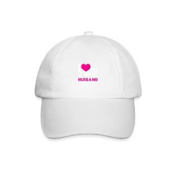 I love my crazy husband, marrying the couple. - Baseball Cap - white/white - Front