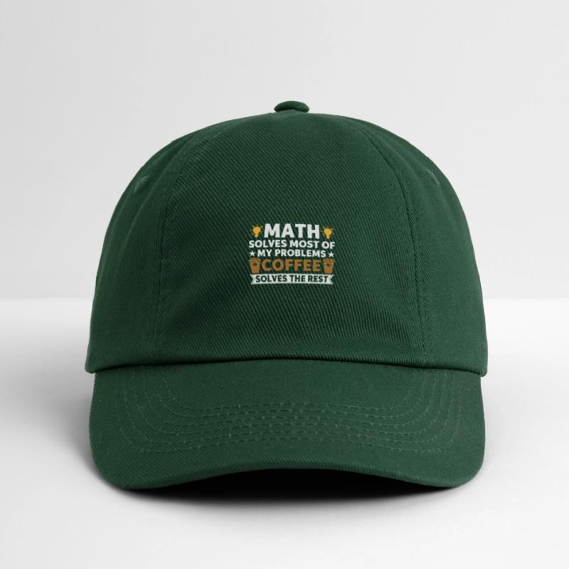 Math solves my problems, coffee solves the rest Baseball Cap