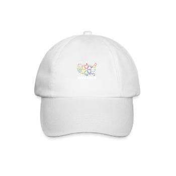 Minneapolis Pride Month Pride Flag LGBT Community - Baseballkappe - Weiß/Weiß - Vorne