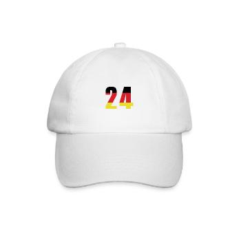 24 Number Germany Jersey - Baseball Cap - white/white - Front