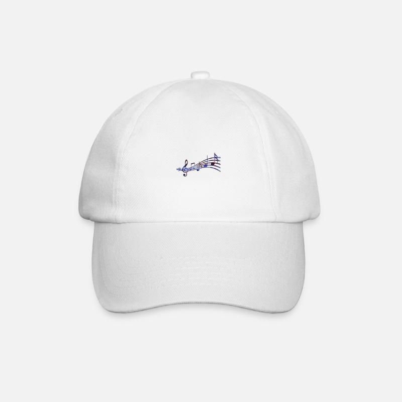 Starry musical reach - Baseball Cap - white/white