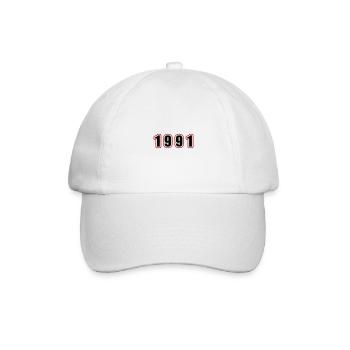 1991 Année Anniversaire - Casquette classique - blanc/blanc - Devant