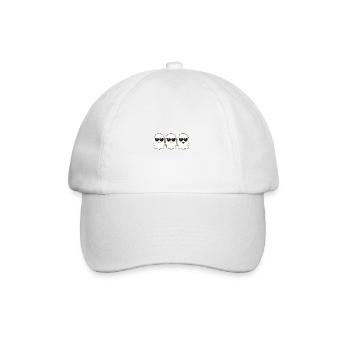 Fantômes Halloween Cool - Casquette classique - blanc/blanc - Devant
