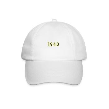 1940 Année Anniversaire - Casquette classique - blanc/blanc - Devant