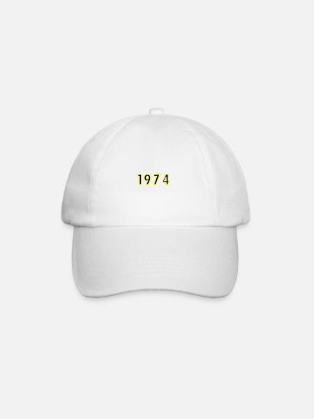 1974 Year Birthday - Baseball Cap - white/white