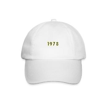 1978 Year Birthday - Baseball Cap - white/white - Front