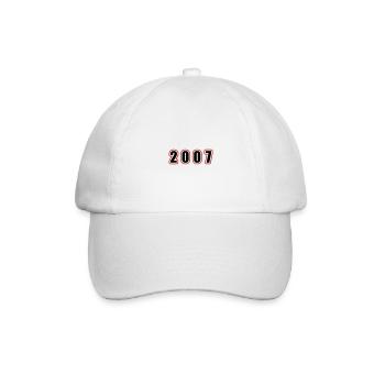 2007 Year Birthday - Baseball Cap - white/white - Front