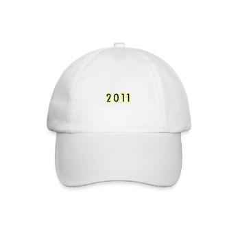 2011 Year Birthday - Baseball Cap - white/white - Front