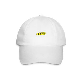 2024 Symbol - Baseballkappe - Weiß/Weiß - Vorne