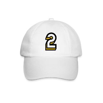 2. HAPPY BIRTHDAY. JOYEUX ANNIVERSAIRE. CHIFFRE - Casquette classique - blanc/blanc - Devant