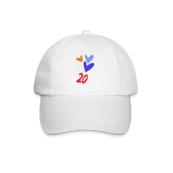 20. 20 YEARS. 20TH ANNIVERSARY. BIRTHDAY 20 YEARS. - Baseball Cap - white/white - Front