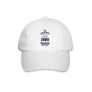 1989 limited edition Geburtstag - Baseballkappe - Weiß/Weiß - Vorne