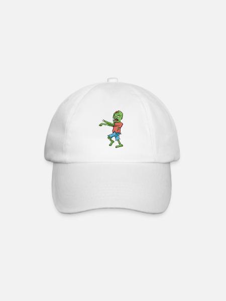 Zombie - Baseballkappe - Weiß/Weiß