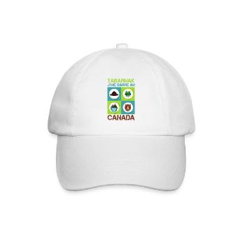 Tabarnak Je Me Barre Au Canada, Feuille D'érable - Casquette classique - blanc/blanc - Devant